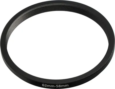 Produktbild von vhbw Step-Down-Ring Adapter 62 mm auf 58 mm für Kamera Objektiv - Filteradapter Metall