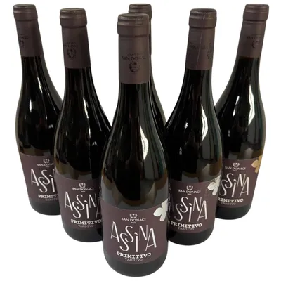 Produktbild von "Assina" Primitivo Tardivo Puglia IGP 2021 - San Donaci - 6 x 0,75L - Apulien