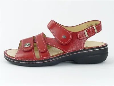 Immagine prodotto di Sandalo Finn Comfort Gomera, Donna, Confortevole, Rosso, Pelle, NUOVO - Scarpe da donna sandalo confortevole / soletta libera, Rosso