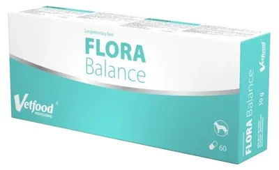 Immagine prodotto di VetFood Flora Balance ripristino della flora intestinale durante la terapia antibiotica per cani e gatti 60 capsule