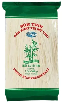 Produktbild von Bamboo Tree Fresh Reis-Vermicelli 200g – Feine, leichte Reisnudeln für asiatische Gerichte, Suppen & Salate
