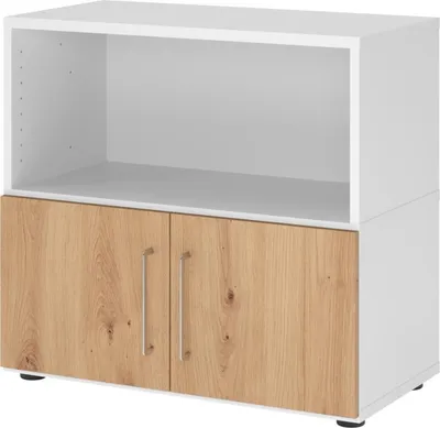 Produktbild von Hammerbacher Regal FlexWall Türen 2OH weiß/asteiche