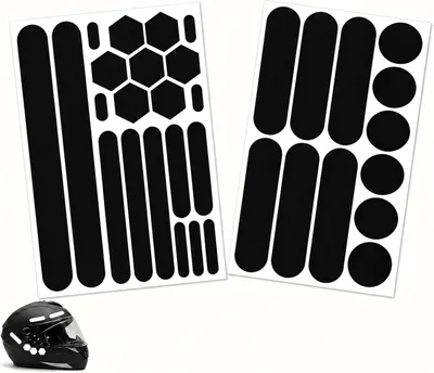 Produktbild von 2 reflektierende Aufkleber, selbstklebende reflektierende Aufkleber, Set reflektierende Streifen, für Helm, Motorrad, Fahrrad, Roller, Kinderwagen, Rollstuhl