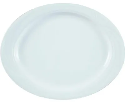 Zdjęcie produktu dla Arcadia White Platte, owalna, 37x31 cm - zestaw 6 sztuk