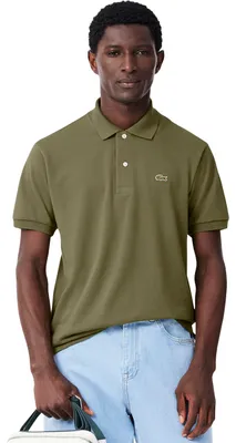 Produktbild von Lacoste Klassisch geschnittenes Poloshirt mit kurzen Ärmeln aus grünem Piqué-Baumwolle