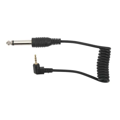 Imagen del producto de Cables mono de conexión directa (macho a macho), cable de 2,5 mm macho a 6,35 mm macho, cable de sincronización universal para cámaras, cable de conexión para luces de flash de cámara, cable mono de 2,5 mm a 6,35 mm macho, cable de conexión para cámaras