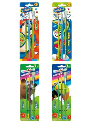 Obrázek produktu pro Bambino štětce pro malování 3 kusy