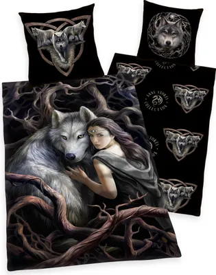 Produktbild von Herding Anne Stokes Bettwäsche 135x200cm Renforcé Bettwäsche 80/80+135/200 cm