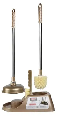 Immagine prodotto di Solidchoice - Set di spazzole per WC con manico lungo e portaspazzola