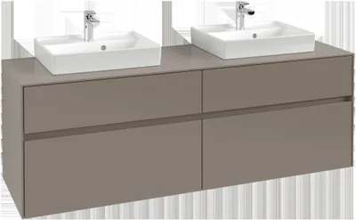 Produktbild von Villeroy & Boch Collaro Waschbeckenunterschrank, für 2 Waschbecken, Wandmontage, 1600x548x500mm, C02100VQ