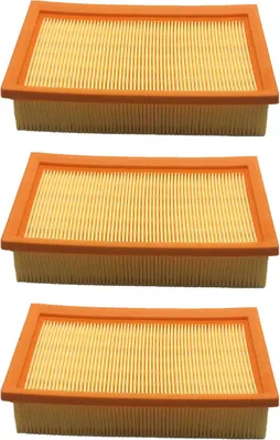 Produktbild von 3x Trade-Shop Flachfaltenfilter / Lamellenfilter / Luftfilter kompatibel mit Kärcher A 2001, K 2000 E, K 2000 TE, K 3500 E, K 3501, NT 14/1, NT 14/1 Ap