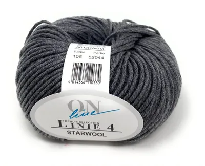 Produktbild von ONline Starwool,hochwertige Wolle,50g,100% Wolle Fb.105