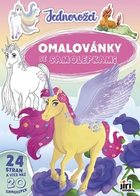 Obrázek produktu pro Jednorožci - Omalovánky A4 se samolepkami