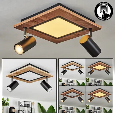 Produktbild von Castelverrino »Castelverrino« Deckenlampe, Metall/MDF/Kunststoff, Schwarz/Chrom