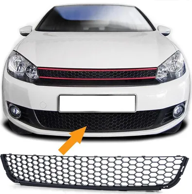 Immagine prodotto di Copertura griglia paraurti a nido d'ape CENTRO per VW Golf 6 VI 08-12 non GTI