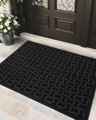 Image de Tapis d'escalier antidérapant résistant aux intempéries, pour l'intérieur et l'extérieur, avec protection anti-poussière