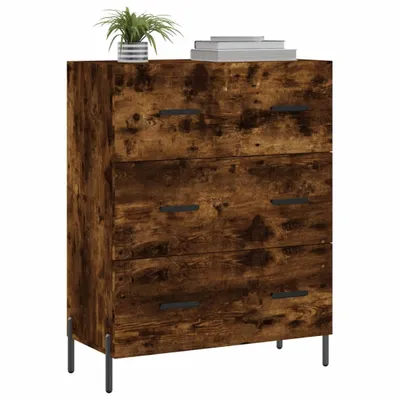 Produktbild von " "Sideboard - praktischem Design - Wohnzimmerschrank - Kommde für Flur - Räuchereiche 69,5x34x90 cm Holzwerkstoff NeuMöbel 7022516