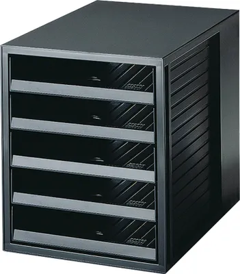 Immagine prodotto di HAN 14018-13 Cassettiera SCHRANK-SET KARMA - A4/C4, 5 cassetti aperti, eco-nero