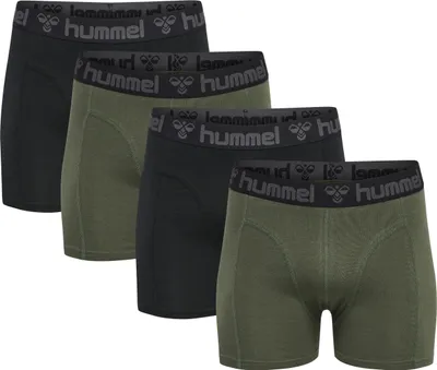 Produktbild von hummel hmlMARSTON 4-PACK BOXERS - BLACK/THYME - S