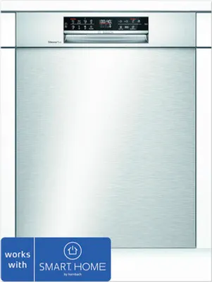 Produktbild von Bosch Serie 6 SMU6ECS57E, Unterbau, Standardgröße (60 cm), Edelstahl, Schwarz, Berührung, 1,75 m