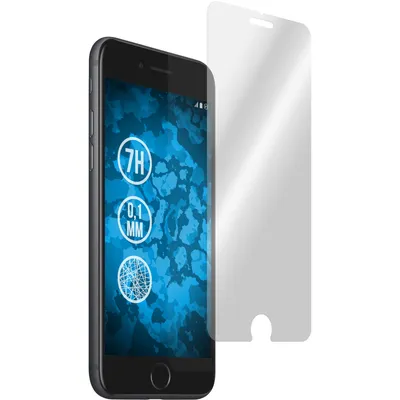 Produktbild von 8er-Pack PhoneNatic Displayschutzfolien Fiber-Glas klar  kompatibel mit Apple iPhone 7 / 8 / SE 2020