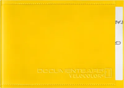 Produktbild von Document Safe 1, Schutzhülle passend für eine Karte, 63 x 90 mm, gelb