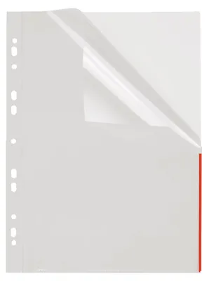 Produktbild von Prospekthülle Index Farbe: transparent/rot