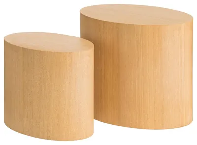 Produktbild von home24 Beistelltisch - 2er-Set - Esche