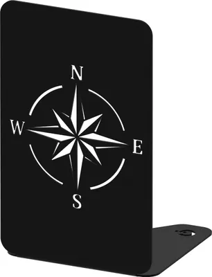 Image de Support AD26, WIND ROSE, noir structuré