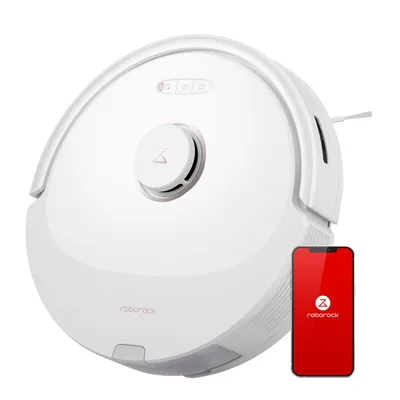 Produktbild von roborock Q8 Max Saugroboter mit DuoRoller-Bürste, 5500Pa Saugkraft, 470mL Staubbehälter, 350mL Wassertank, Staubsauger Wischroboter (Weiß)