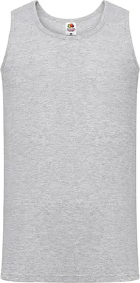 Image de Fruit of the Loom 61-098-0 | Athletic Vest Tank Top Herren T-Shirt - Farbe : Heather Grey - Größe : XXL