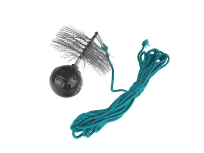 Obrázek produktu pro GEKO Komínový kartáč kulatý Ø 150 mm, závaží 1,3 kg, lano 10 m G66725