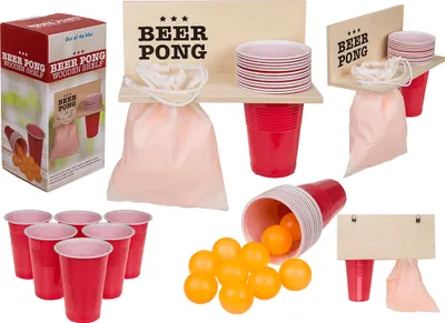 Produktbild von Beer Pong Set mit 12 Bällen und 12 Bechern