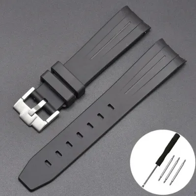 Produktbild von Armband passend für Moonswatch - Silikon Armband inkl. Werkzeug