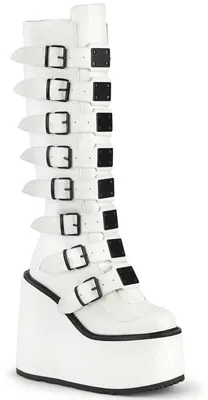 Produktbild von DemoniaCult Plateaustiefel - Swing-815 Weiß 39