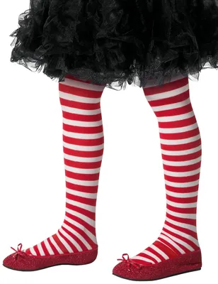 Produktbild von Strumpfhose mit Streifen für Kinder rot-weiss
