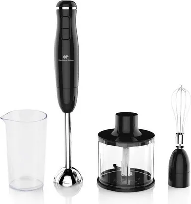 Immagine prodotto di Frullatore a immersione CONTINENTAL EDISON CEHB01 Nero - 400W - Bicchiere di misurazione 550 ml - 2 velocità