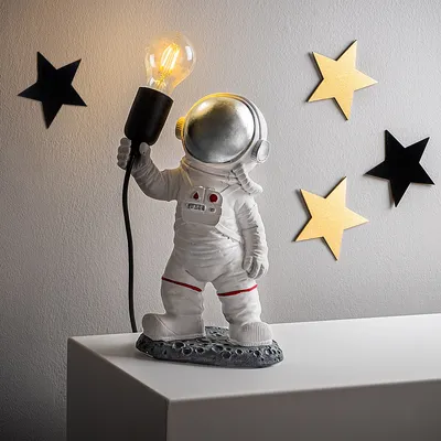 Produktbild von Opviq, Astronaut - 3, Tischleuchten, Mehrfarbig, Polyester, 20 x 15 x 32 cm