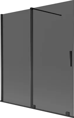 Immagine prodotto di Mexen Velar paratia per vasca da bagno 2 pannelli scorrevoli 150 x 150 cm, grafite, nero - 896-150-000-41-70