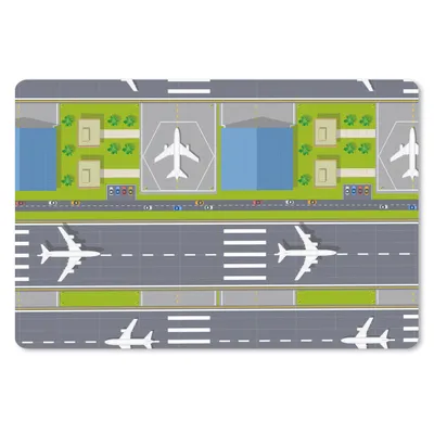 Produktbild von MuchoWow® Mauspad Mousepad Design - Flughafen - Flugzeug 27x18 cm - Mousepads - Maus Mat - Pad - Mausunterlage - Büroartikel - Desk Matten