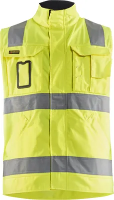 Produktbild von BLAKLÄDER® uni Warnweste 8505 gelb, marine Größe M