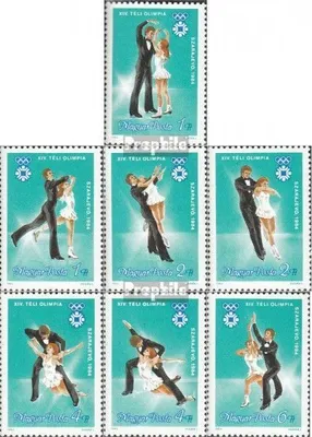 Produktbild von Briefmarken Ungarn 1983 Mi 3652A-3658A (kompl.Ausg.) gestempelt Olymp. Winterspiele 84, Sarajevo