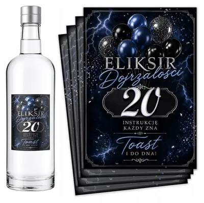 Produktbild von Flaschenetiketten Geburtstag 18 20 30 40 50 60 70 - 8 St.