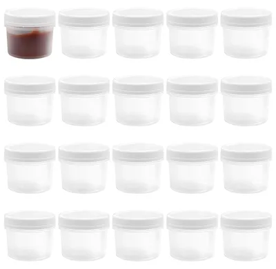 20 Vorratsdosen 160 ml, Kunststoff, Schraubdeckel, mikrowellengeeignet