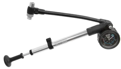Productafbeelding van Fietspomp - Aluminium - Met manometer - 28 bar - Zwart