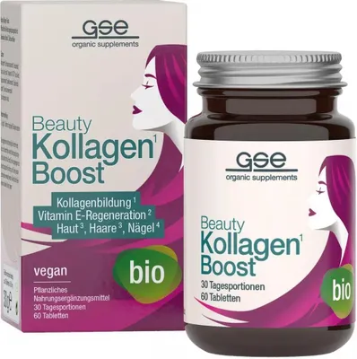 Produktbild von GSE Beauty Kollagen Boost (Bio), 60 Tabl. à 500mg, 30g