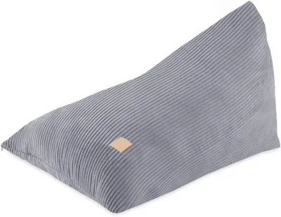 Produktbild von MISIOO 120x80cm Sitzsack Kinder - Komfort für Kinder & Erwachsene - Premium Cord Sitzsack für Gemütlichkeit im Kinderzimmer - Grau