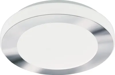 Produktbild von LED CARPI Wand-/Deckenleuchte Lampe Beleuchtung - H7,5 x Ø30 cm - weiß, chrom - 3X3,6W inkl. - IP44