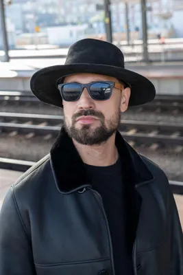 Produktbild von Cowboyhut aus Rindsleder Schwarz - Kopfumfang in cm: 60
