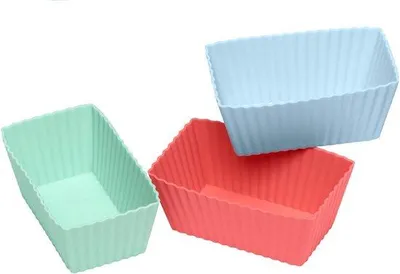 Produktbild von Famanu Silikonbackform für kleine Kuchen und Desserts - Pastellfarben